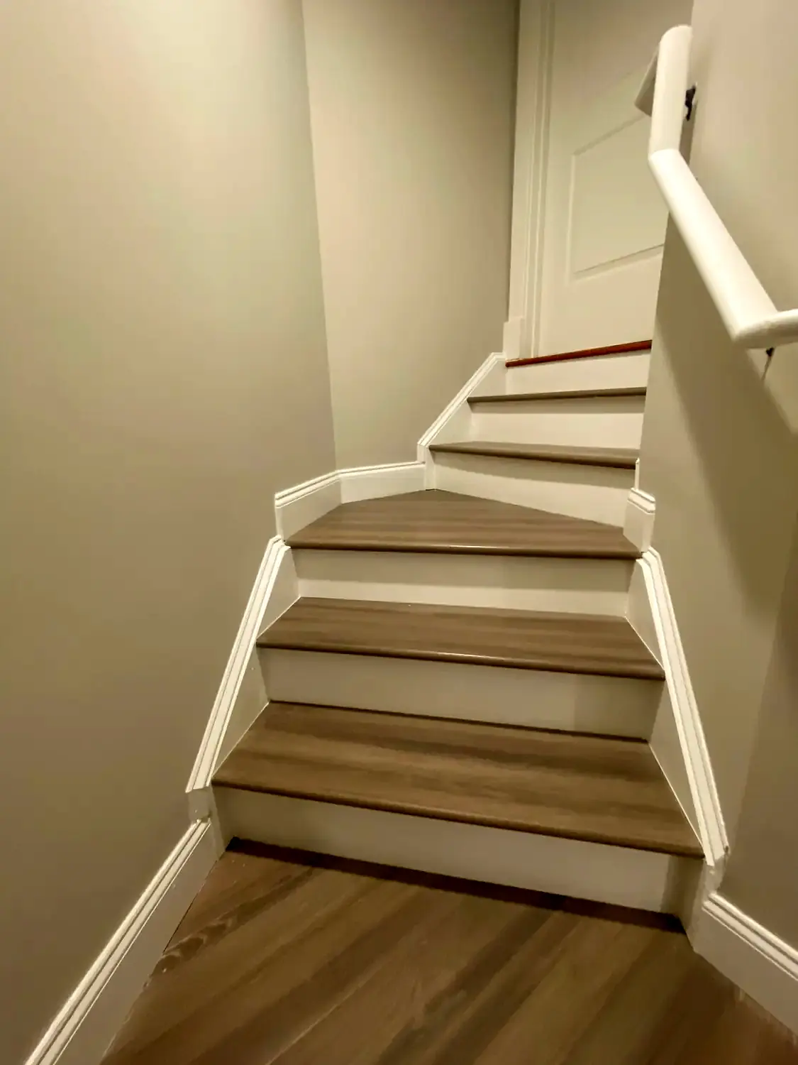 Finished-basement luxury vinyl, flooring project in Northern Virginia by HOM Design & Build, view 5