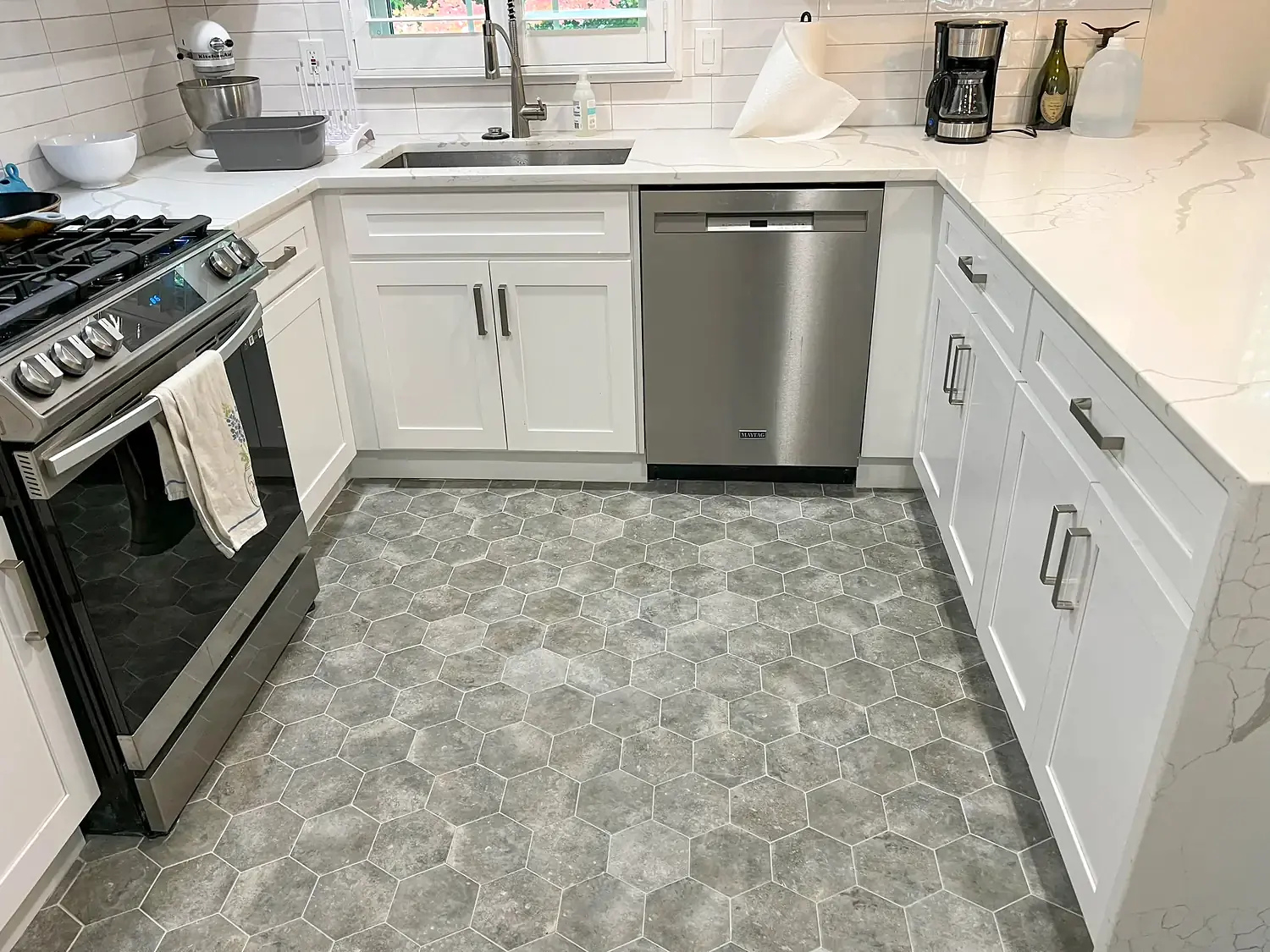Accessible primary bathroom, bathroom remodeling project in Northern Virginia by HOM Design & Build, view 23