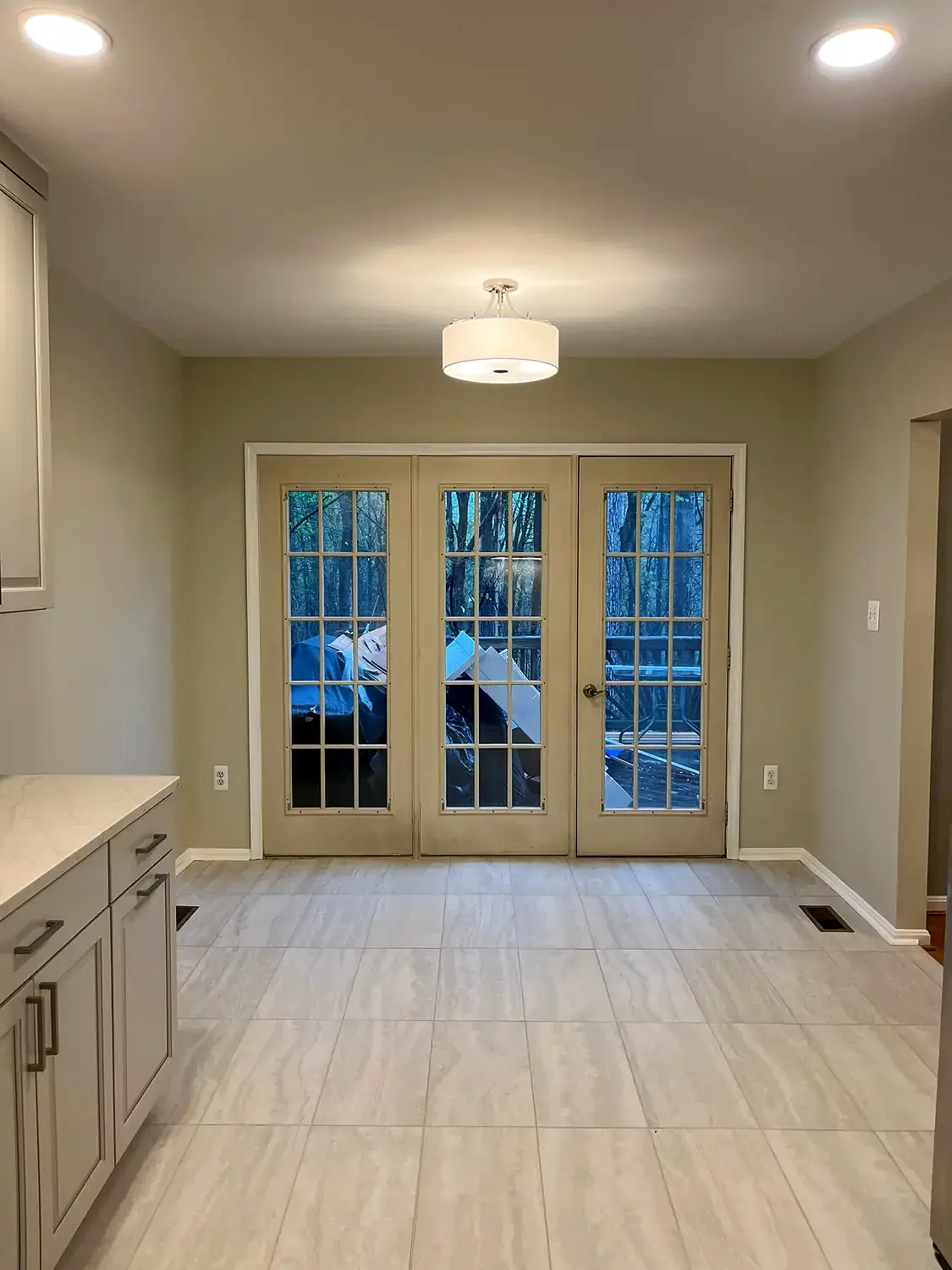 Gray cabinet kitchen, kitchen remodeling project in Northern Virginia by HOM Design & Build, view 10