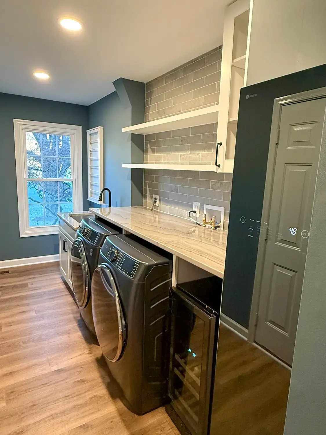 Custom laundry room, whole-home remodeling project in Northern Virginia by HOM Design & Build, view 4