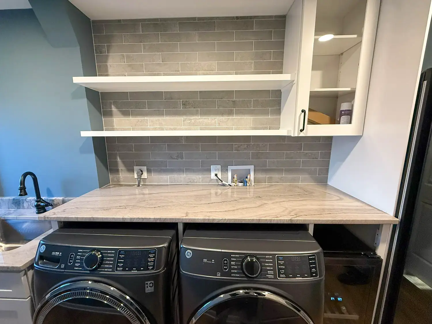 Custom laundry room, whole-home remodeling project in Northern Virginia by HOM Design & Build, view 8