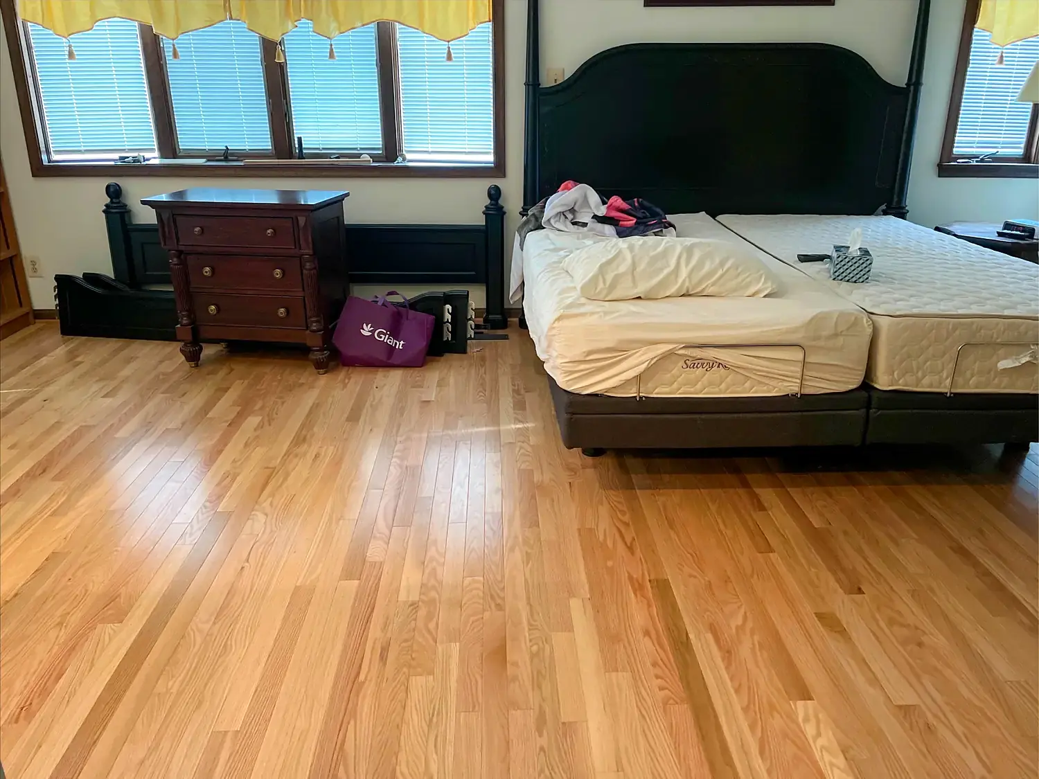 Hardwood bedroom and hallway, flooring project in Northern Virginia by HOM Design & Build, view 2
